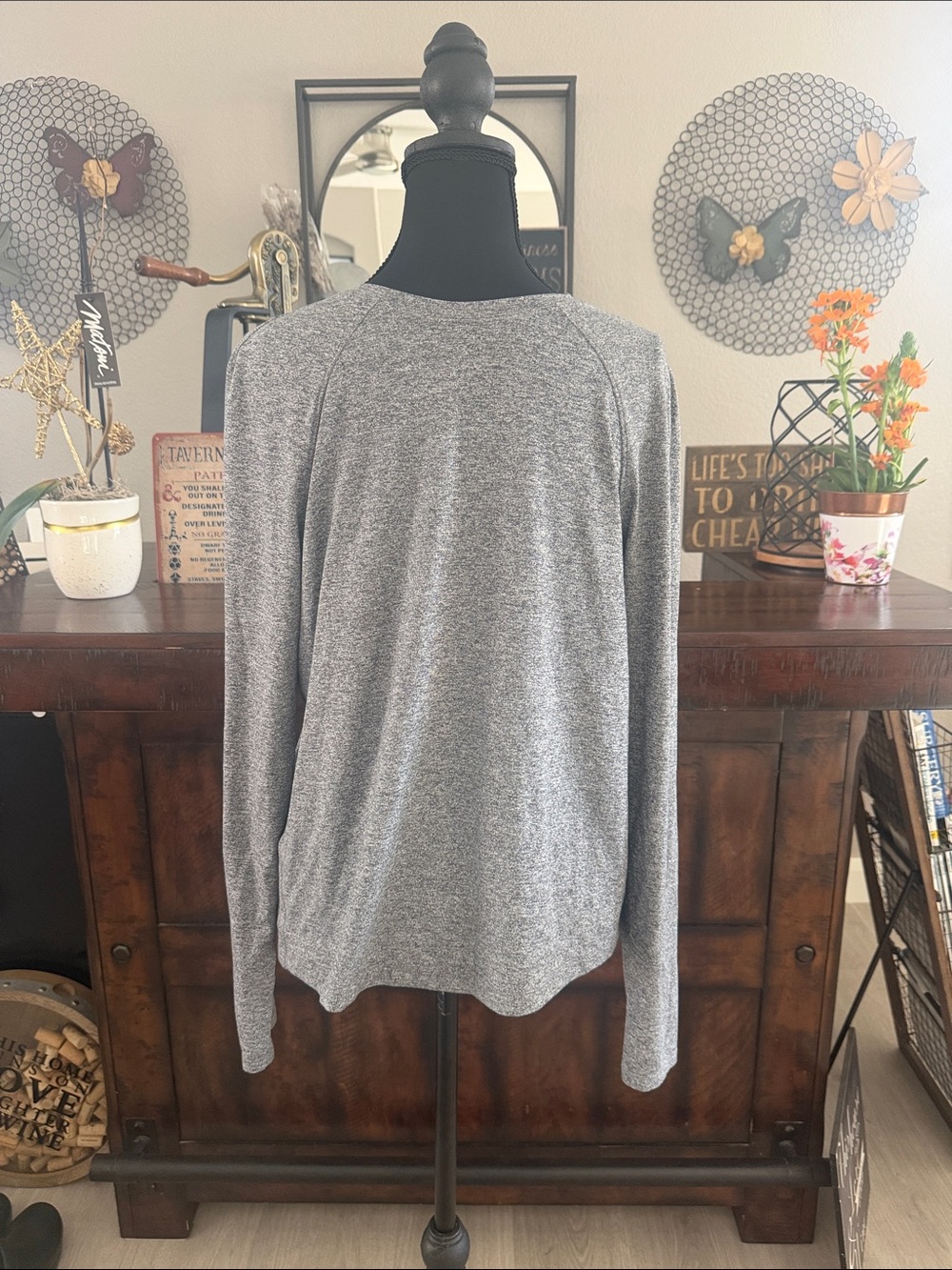 lululemon athletica Drysense Long Sleeve Tee in Heather Gray